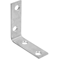 National Hardware 2 in. H x 0.63 in. W x 0.08 in. D Zinc-Plated Steel Inside Corner Brace (Pack of 40)