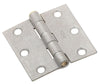 National Hardware 2-1/2 in. W X 2-1/2 in. L Galvanized Silver Steel Broad Hinge 2 pk