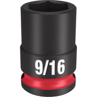 Milwaukee Shockwave 9/16 in. X 3/8 in. drive SAE 6 Point Standard Impact Socket 1 pc