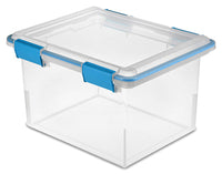 Sterilite 19334304 18.5 " X 14.88" X 11.13" 32 Quart Clear Gasket Box (Pack of 4)