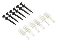 Hangman Bear Claw White Self-Drilling Wall Hangers w/Anchors 100 lb 6 each