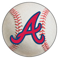 MLB - Atlanta Braves Baseball Rug - 27in. Diameter