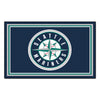 MLB - Seattle Mariners 4ft. x 6ft. Plush Area Rug