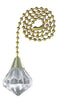 Westinghouse Clear Brass Pull Chain