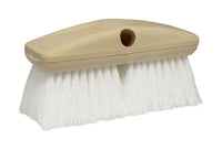 Star Brite White Polymer Fiber Scrub Brush 1 W in. with 8 L in. Ergonomic Block Handle