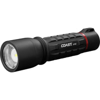 Coast Aluminum Black Lithium-Ion Battery LED Rechargeable Flashlight 1000 lm. 656 ft. Beam Distance