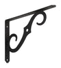 National Hardware Black Steel Shelf Bracket 10 in. L 100 lb