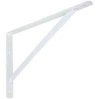 National Hardware 10.63 in. H X 16 in. W X 1.19 in. D White Steel Shelf Bracket (Pack of 6).