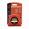 Lufkin 700 Series Plastic Orange Lockable SAE Self Centering Tape Measure 25 L ft. x 1 W in.