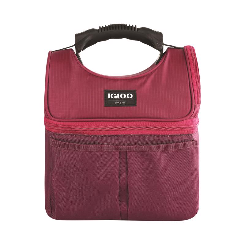 IGLOO Lunch Box Red and Black with Shoulder strap