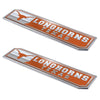 University of Texas 2 Piece Heavy Duty Alumnium Truck Emblem Set