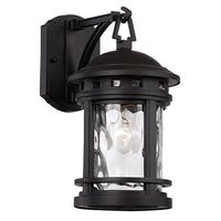 Bel Air Lighting Boardwalk Black Switch Incandescent Wall Lantern