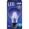 Feit A19 E26 (Medium) Filament LED Bulb Blue 30 Watt Equivalence 1 pk