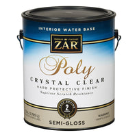 ZAR Semi-Gloss Clear Water-Based Polyurethane 1 gal. (Pack of 2)