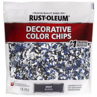 Rust-Oleum Gray Blend Indoor/Outdoor Decorative Color Chips 1 lbs. (Pack of 6)