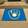 MLB - Milwaukee Brewers Light Blue Rug - 34 in. x 42.5 in.