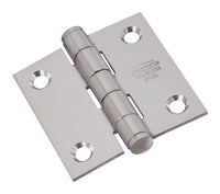 National Hardware 2 in. L Stainless Steel Stainless Steel Door Hinge 2 pk