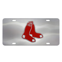 MLB - Boston Red Sox 3D Stainless Steel License Plate