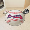 MLB - Atlanta Braves Tomahawk Baseball Rug - 27in. Diameter