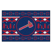 MLB - Atlanta Braves Tomahawk Holiday Sweater Rug - 19in. x 30in.