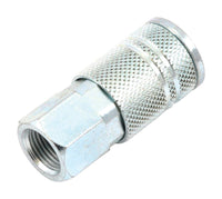 Forney Steel Air Coupler 3/8 in. Female X 3/8 in. 1 pc