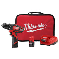 Milwaukee M12 12 V 3/8 in. 1500 RPM Brushed Cordless Compact Drill/Driver Kit