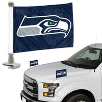 NFL - Seattle Seahawks Ambassador Car Flags - 2 Pack