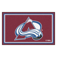 NHL - Colorado Avalanche 4ft. x 6ft. Plush Area Rug