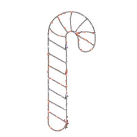 Celebrations LED Red/White Candy Cane Silhouette 15 in. Hanging Decor