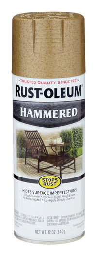 Rust-Oleum Stops Rust Gloss Gold Rush Spray Paint 12 Oz. (Pack Of 6)