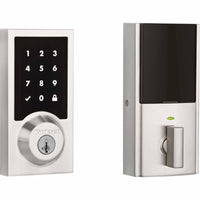 916CNT TSCR ZW500 514 SMT SmartCode Touch Deadbolt - Matte Black