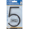 Hillman Distinctions 5 in. Black Metal Screw-On Number 5 1 pc (Pack of 3)