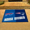 NFL House Divided - Patriots / Bills House Divided Rug