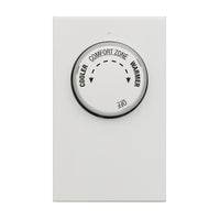 LUX Heating Dial Double Pole Line Voltage Thermostat