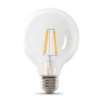 Feit G25 E26 (Medium) Filament LED Bulb Soft White 100 Watt Equivalence 3 pk