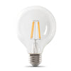 Feit G25 E26 (Medium) Filament LED Bulb Soft White 100 Watt Equivalence 3 pk