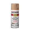 Rust-Oleum Stops Rust Gloss Khaki Protective Enamel Spray Paint 12 oz. (Pack of 6)