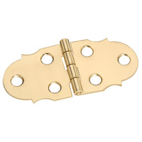 V1812 1-5/16" x 2-7/8" Decorative Hinge 2/pk - Polished Brass