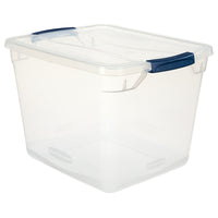 Rubbermaid Cleverstore 10.5 in. H X 13.375 in. W X 18.75 in. D Stackable Storage Tote (Pack of 8)