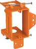 Carlon Rectangle PVC 1 gang Low Voltage Mounting Bracket Orange