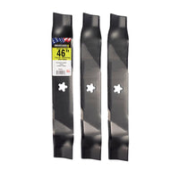 MaxPower 46 in. Standard Mower Blade Set For Riding Mowers 3 pk