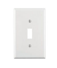 Leviton White 1 gang Thermoset Plastic Toggle Wall Plate 1 pk