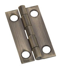 3/4 in. National Hardware Antique Brass Brass Hinge 1 in. (Pack of 5).