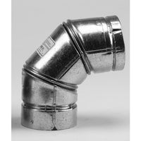 Selkirk 3 in. Dia. x 3 in. Dia. 90 deg. Stainless Steel Pellet Stove Vent Elbow (Pack of 2)