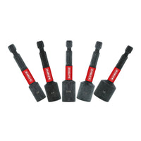 Diablo 2-9/16 in. L Black Oxide Magnetic Nut Setter Set 5 pc