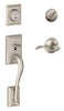 Schlage Addison Accent Satin Nickel Handleset 1-3/4 in.