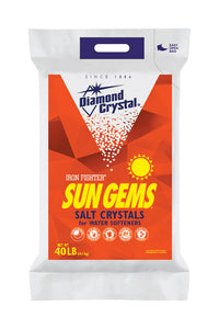 Diamond Crystal  Sun Gems  Water Softener Salt  Crystal  40 lb.