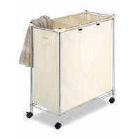 Whitmor Supreme Silver Steel Laundry Sorter