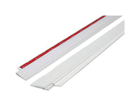 M-D Cinch White Aluminum/Vinyl Weatherstrip For Doors 36 in. L X 1/4 in.