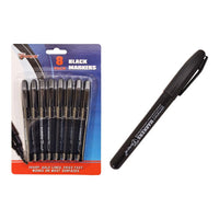 Diamond Visions Max Force Black Felt Tip Permanent Marker 8 pk (Pack of 48)